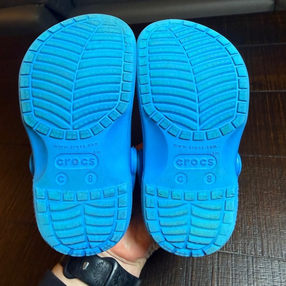 Crocs Baya Clogs Cobalt Blue Kids Size C 8 Slip On Water Shoes Toddler - Picture 6 of 8